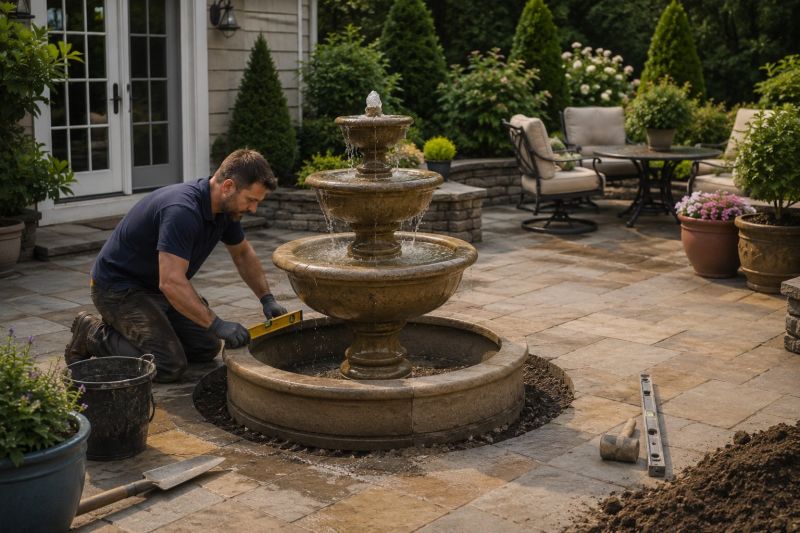 Patio Fountain Installation Service