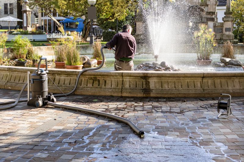 Patio Fountain Installation